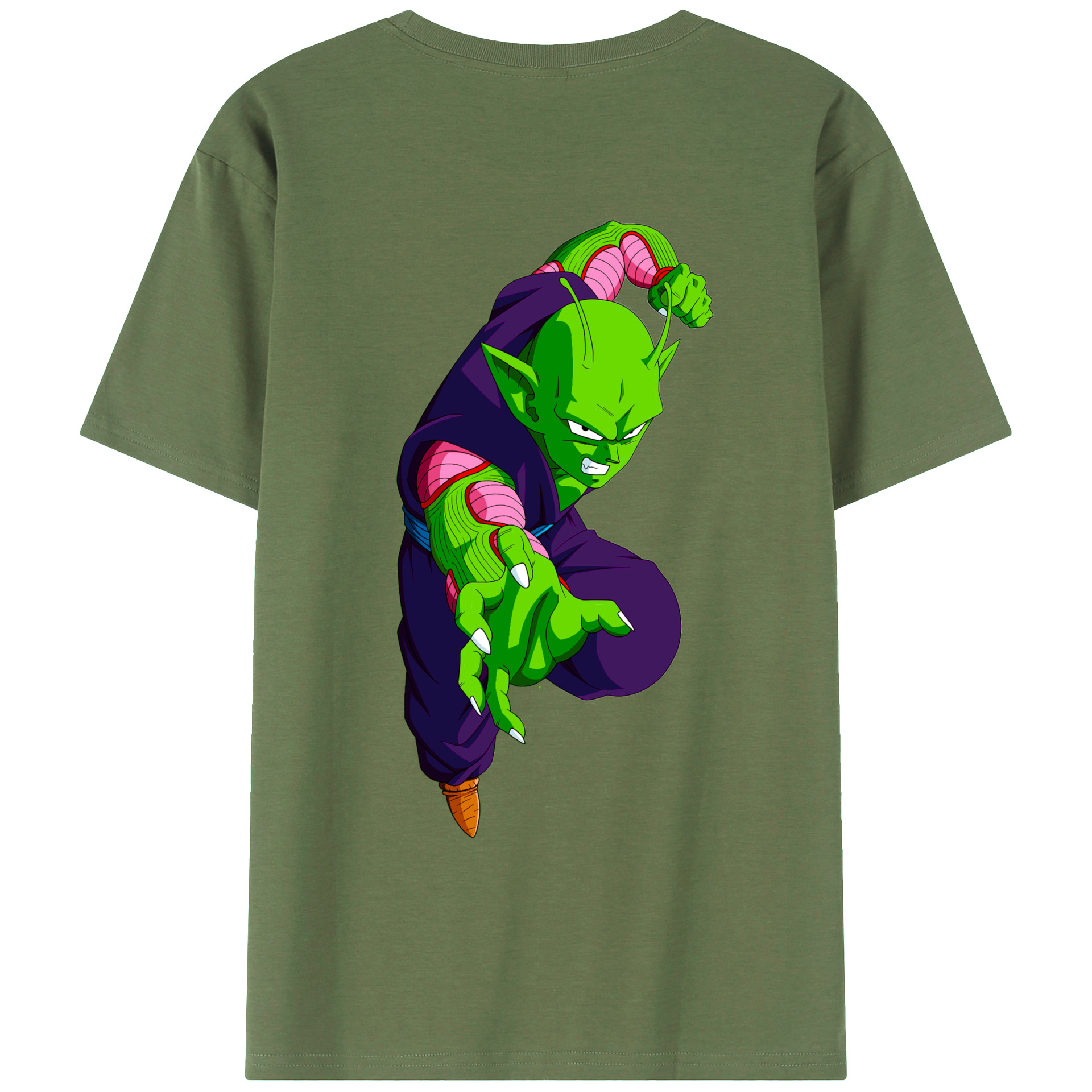 （画像用） ドラゴンボール ピッコロ DRAGON BALL Piccolo 綿100％ メンズ半袖Tシャツ（バックプリント） 通気性